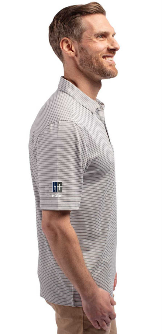Cutter & Buck Forge Eco Double Stripe Stretch Recycled Mens Polo