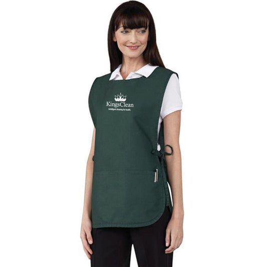 Cobbler Apron with Divided Front Pocket - Hunter Green