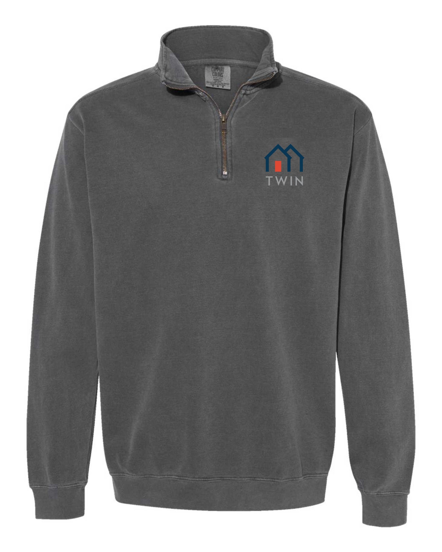 Comfort Colors Quarter Zip Pull Over- Pepper