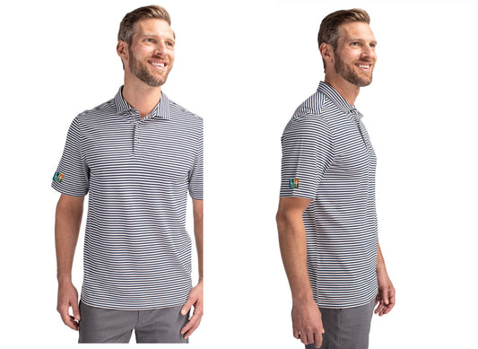 Cutter & Buck Virtue Pique Polo STRIPED HUFFAR