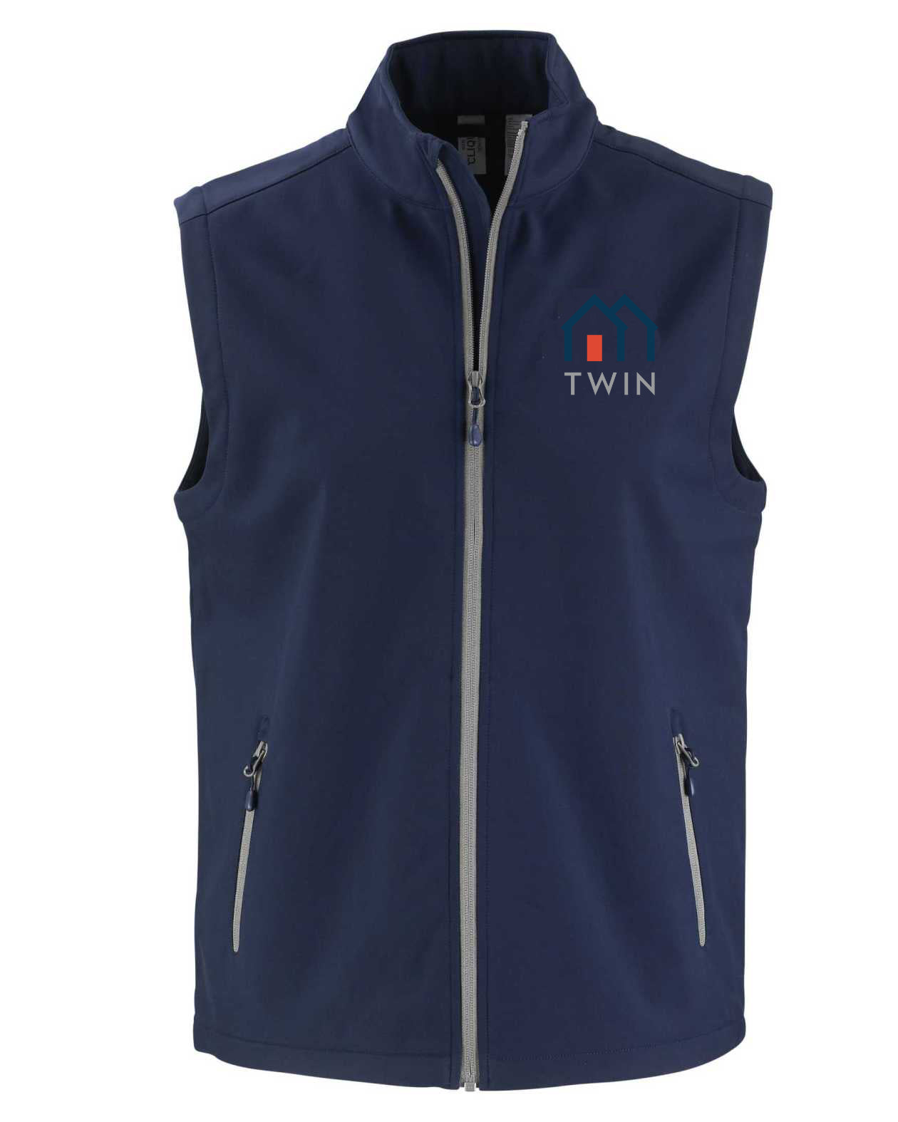 Cutter and Buck Clique Tempo Stretch Full Zip Mens Softshell Vest