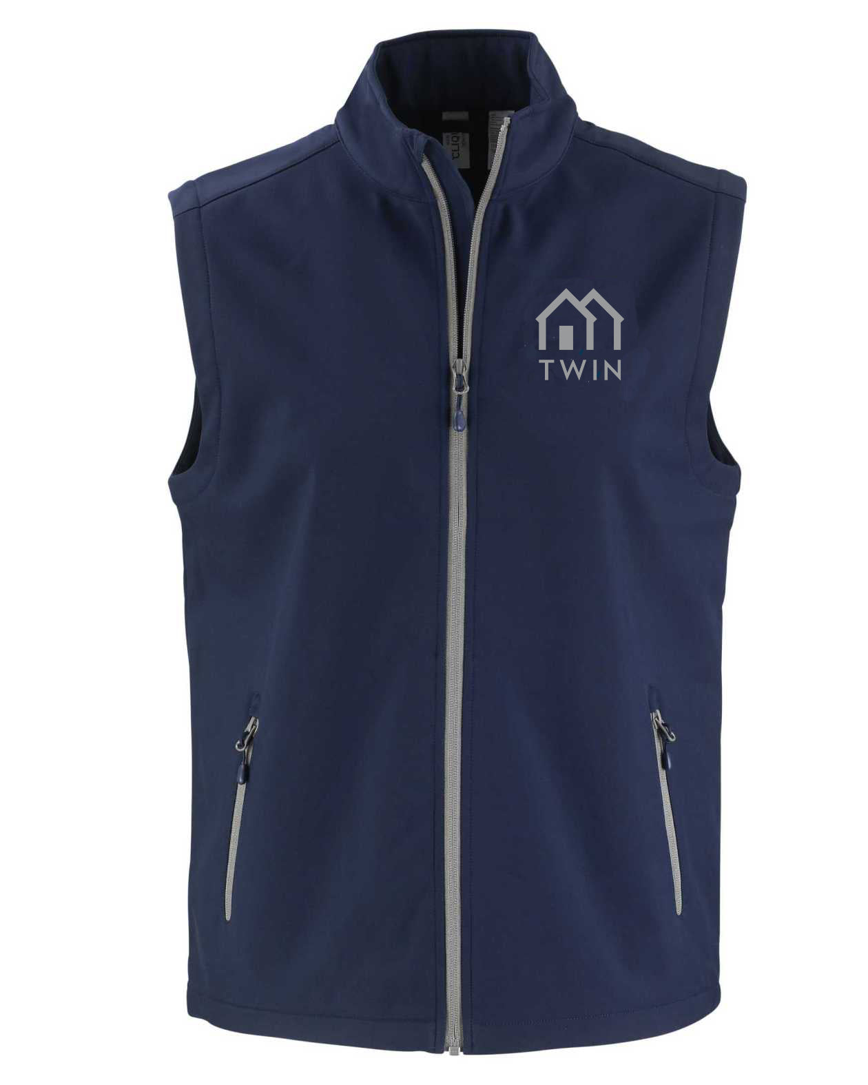 Cutter and Buck Clique Tempo Stretch Full Zip Mens Softshell Vest